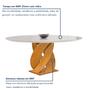 Imagem de Conjunto Mesa Luna 100cm com 4 Cadeiras Arizona Tampo Redondo Plus com Vidro