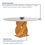 Imagem de Conjunto Mesa Luna 100cm com 4 Cadeiras Arizona Tampo Redondo Plus com Vidro