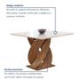 Imagem de Conjunto Mesa Luna 100cm com 4 Cadeiras Arizona Tampo Slim Plus com Vidro