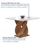 Imagem de Conjunto Mesa Luna 100cm com 4 Cadeiras Arizona Tampo Slim Plus com Vidro