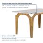 Imagem de Conjunto Mesa Melina 170cmx90cm com 6 Cadeiras Luisa Tampo Smart Plus com Vidro
