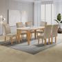 Imagem de Conjunto Mesa Melina 170cmx90cm com 6 Cadeiras Luisa Tampo Smart Plus com Vidro