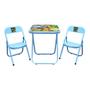 Imagem de Conjunto Mesa Mesinha Didatica Infantil Com 2 Cadeiras Dobráveis para Crianças