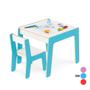 Imagem de Conjunto Mesa Mesinha e Cadeira Infantil Madeira Educativa Brincadeiras Estudo Atividades Lanche