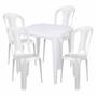 Imagem de Conjunto Mesa Plástica com 4 Cadeiras Bistrô Mor
