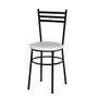 Imagem de Conjunto Mesa Preta Tampo Imbuia 70x70 Laumar com 4 Cadeiras Epoxi