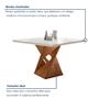 Imagem de Conjunto Mesa Quadrada com Vidro e 4 Cadeiras 100cmx100cm Barcelona Yescasa