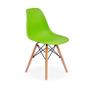Imagem de Conjunto Mesa Redonda Aline 70cm Branca com 2 Cadeiras Eames Eiffel - Verde