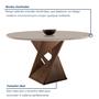 Imagem de Conjunto Mesa Redonda com 4 Cadeiras Tampo MDF Barcelona Yescasa