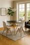 Imagem de Conjunto Mesa Redonda Jantar 90cm MDF Eiffel Eames Preta e 04 Cadeiras Eiffel Elegante Branco