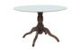 Imagem de Conjunto Mesa Redonda Tampo com Vidro 120cm com 5 Cadeiras em X Prime Wood