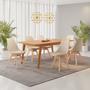 Imagem de Conjunto Mesa Retangular MDF com 6 Cadeiras Saarinen PP