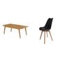 Imagem de Conjunto Mesa Retangular MDF com 6 Cadeiras Saarinen PP