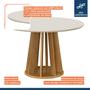 Imagem de Conjunto Mesa Rose com 4 Cadeiras Madeira Maciça Lara
