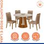 Imagem de Conjunto Mesa Rose com 4 Cadeiras Madeira Maciça Lara