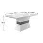 Imagem de Conjunto: Mesa Sala Jantar Ágata Tampo Madeirado Reto 120cm + 4 Cadeiras Athenas Imbuia/Veludo Creme - Rufato