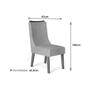 Imagem de Conjunto: Mesa Sala Jantar Fler Tampo Madeirado c/ Vidro 90x90cm e 4 Cadeiras Jade Cedro/Off White - Suede Moca - DJ Móveis