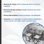 Imagem de Conjunto Mesa Vidro 4 Cadeiras Pequena Estofado Industrial White