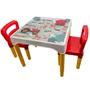 Imagem de Conjunto Mesinha Mesa Infantil Com 2 Cadeiras Escolar Plástica Camaleão