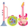 Imagem de Conjunto Minha Primeira Banda Brinquedo Bandinha Baby 3 Itens Instrumentos Musicais Infantil