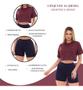 Imagem de Conjunto Moda Academia Camiseta Cropped E Short Curto Suplex