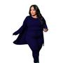 Imagem de Conjunto Moda Feminina Lã Plus Size Grande Tendencia Elegant