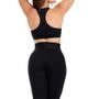 Imagem de Conjunto Moda Fitness Feminino Roupa Academia Confortável Treino Ginastica Cós Alto Top Short Saia Legging Verão 2024 