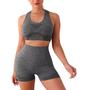 Imagem de Conjunto Modela Corpo Levanta Bumbum Bermuda Short + TOP C/ Bojo Removível TAM U Academia