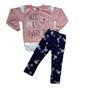 Imagem de Conjunto  Moletom Blusão Legging Infantil Menina 