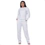 Imagem de Conjunto Moletom Feminino Blusa Lisa e Calça com 2 Bolsos