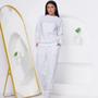 Imagem de Conjunto Moletom Feminino Blusa Lisa e Calça com 2 Bolsos