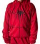 Imagem de Conjunto Moletom  Flanelado Homem Aranha Vermelho 2 a 12 anos