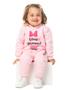 Imagem de Conjunto Moletom infantil felpudo Menina blusão com capuz e calça