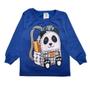 Imagem de Conjunto Moletom Infantil Menino Panda Azul Jidi