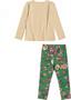 Imagem de Conjunto Momi Infantil Blusa e Legging Verde Tigre 01 ao 08