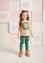 Imagem de Conjunto Momi Infantil Blusa e Legging Verde Tigre 01 ao 08