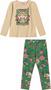 Imagem de Conjunto Momi Infantil Blusa e Legging Verde Tigre 01 ao 08