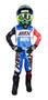 Imagem de Conjunto Motocross Amx Infantil Moto Azul/vermelho/branco