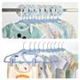 Imagem de Conjunto organizador de armário de berçário Babyrish 30 Velvet Hangers