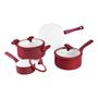 Imagem de Conjunto panela  4PC vermelha hercules PA300-4VM