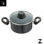 Imagem de Conjunto Panelas 3 peças Preto Indução Cooktop Elétrico á gás