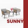 Imagem de Conjunto Para Área Externa Sunny com 2 Poltronas, 1 Mesa