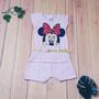 Imagem de Conjunto Para Bebê Blusa + Short Com Cintinho Estampa da Minnie Rosinha REF S201A