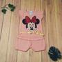 Imagem de Conjunto Para Bebê Blusa + Short Com Cintinho Estampa da Minnie Várias Cores