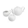 Imagem de Conjunto Para Chá E Café Porcelana Bon Gourmet Butterfly 3 Peças Branco