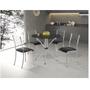Imagem de Conjunto para Cozinha 1 Mesa Lana 90x90cm com 4 Cadeiras Ortenia Aço Nobre Móveis