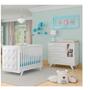 Imagem de Conjunto para Quarto de Bebê Cômoda 1 Porta com Janela e Berço com Capitone Retrô Jolie