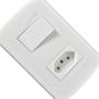 Imagem de Conjunto Peesa Alfa 1543A 1 Interruptor Sim.Tom 10A