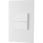 Imagem de Conjunto Peesa Una Max 1705A 2 interruptores Simples Branco
