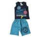 Imagem de Conjunto Pequenos Campeões Infantil Verão Camisa e Short Camiseta Regata com Bermuda kit 2 peças Baby Boy Bebe